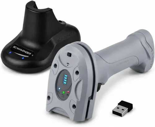 Vista 9 de ScanAvenger Escáner de Código de Barras Bluetooth Inalámbrico Portátil 1D&2D con Soporte Bluetooth: Escáner de Mano 3-en-1, Inalámbrico, Pistola