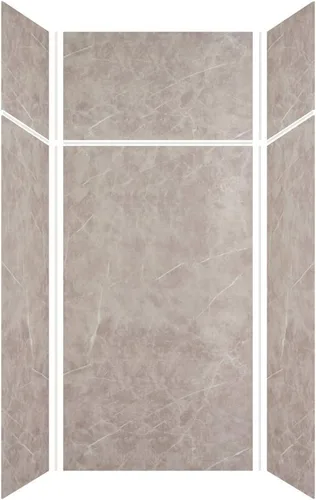 Vista 57 de Transolid EWKX363696-41 Expressions - Kit de pared de ducha de 6 paneles con extensión, 36 pulgadas de largo x 36 pulgadas de ancho x 96 pulgadas