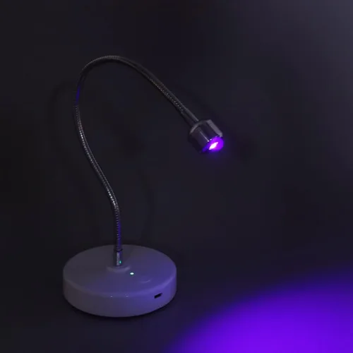 Vista 7 de Brrnoo Lámpara LED de uñas, lámpara de secado de esmalte de gel de 3 W, lámpara de secado rápido con cuello de cisne USB, lámpara giratoria