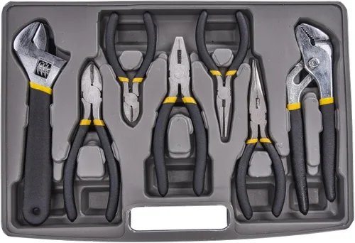 Vista 4 de JEGS Juego de herramientas de 99 piezas con estuche de transporte, alicates, destornillador, llave, llave hexagonal, kit de reparación eléctrica
