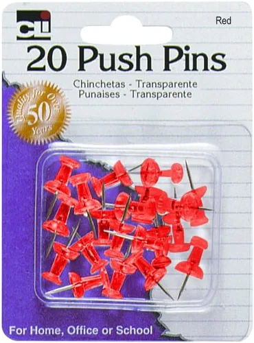 Vista 16 de Charles Leonard - Pasadores, colores surtidos, paquete de 20 (20200)