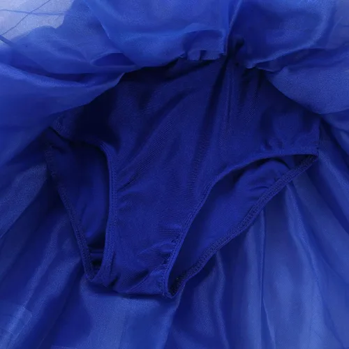 Vista 4 de YiZYiF Vestido de ballet de lentejuelas para niñas con leotardo de gasa