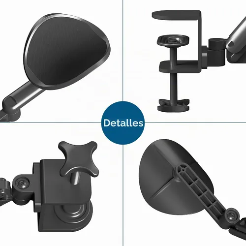 Vista 9 de BONTEC Reposabrazos ajustable para escritorio, almohadilla ergonómica para codo, soporte de brazo de escritorio giratorio de 360° y extensible