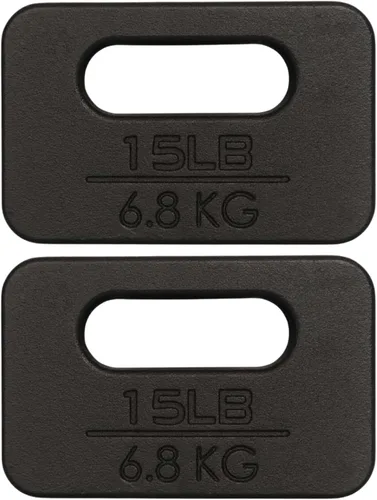 Vista 6 de Yes4All Cast Iron Rucking Weight for Backpack, Training Weight Plate with Ergonomic Rounded Handle, Protective Glossy Finish for Weighted Walking