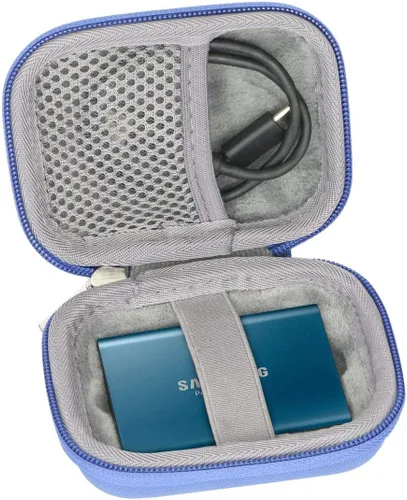 Vista 7 de co2CREA - Funda rígida de viaje para Samsung T3 T5 portátil de 250 GB, 500 GB, 1 TB, 2 TB, SSD USB 3.0, unidades externas de estado sólido
