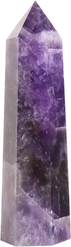 Vista 8 de 1 PCS Torre de Cristal Natural de Amatista de Ensueño 1.96-2.75" Varita de Cristal Curativo de 6 Facetas Chakra Reiki Terapia de Meditación