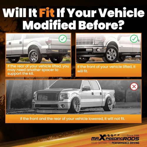 Vista 9 de maXpeedingrods Bolsa de suspensión de aire de repuesto 2500lb con amortiguador interno para GMC Silverado Sierra 1500 para Ford