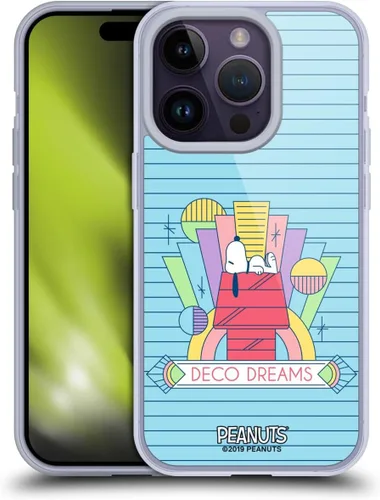 Vista 55 de Head Case Designs Snoopy Deco Dreams - Funda de gel suave con licencia oficial de Peanuts Blue Pattern compatible con Apple iPhone 7 Plus/iPhone 8