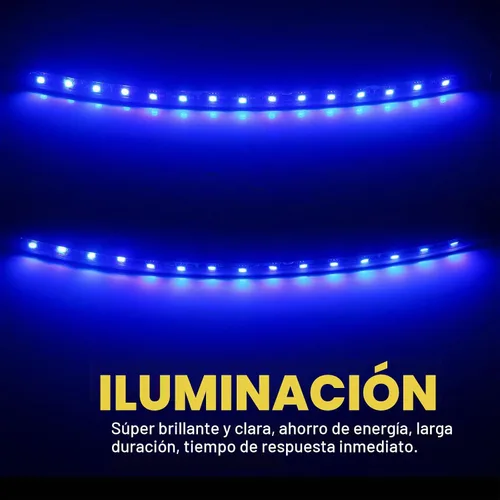 Vista 4 de YM E-Bright Luces azules mejoradas para carrito de golf para automóvil, tira de luces LED para barco marino, cubierta, motocicletas, kayak