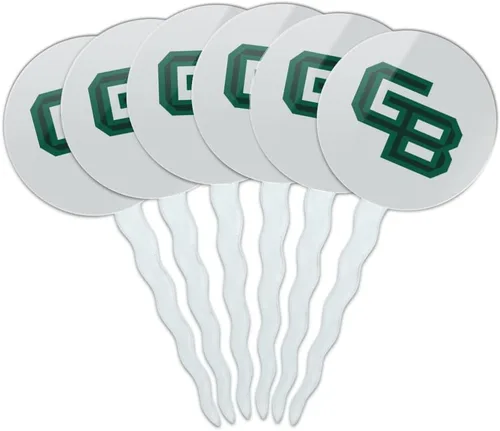 Vista 314 de Abilene Christian - Juego de 6 palillos para cupcakes con logotipo secundario