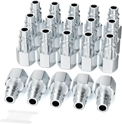 Vista 8 de GASHER 10PCS 1/2" FNPT x 1/2" Flow Industrial Air Plug