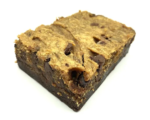 Vista 4 de Barra de cebra de mantequilla de maní. 3 barras de brownie grandes de 4 onzas