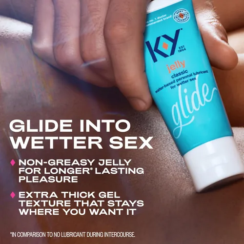 Vista 3 de K-Y Jelly Lubricante a base de agua para sexo, lubricante anal, lubricante personal a base de agua no graso, lubricante sexual compatible con el pH