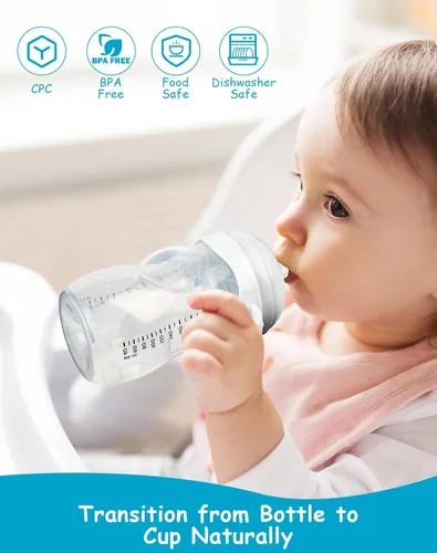 Vista 6 de Kit de Conversión de Vaso Entrenador Suave para Biberón Natural de Bebé Philips Avent, Kit de Transición para Niños Pequeños con Tetina de Vaso