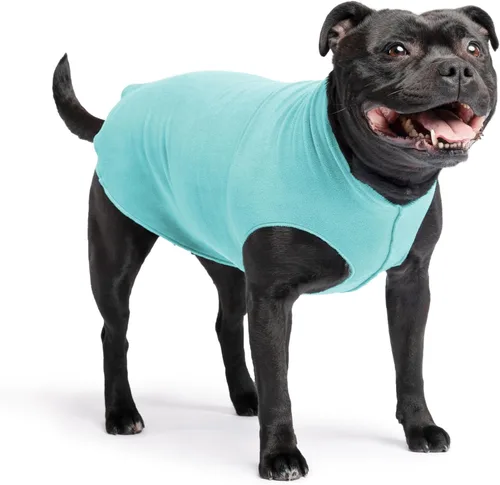 Vista 28 de Abrigo elástico de lana para perro, ropa suave y cálida para perro, suéter elástico para mascotas, lavable en lavadora, ecológico, para todo el año