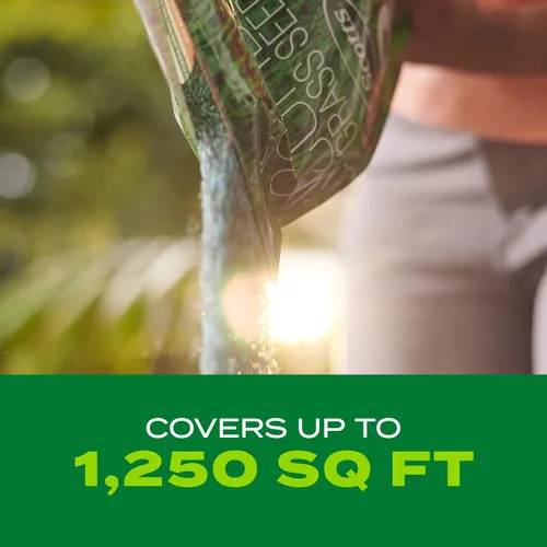 Vista 3 de Scotts Turf Builder Rapid Grass Bermudagrass, 1 libra Semilla de hierba con fertilizante para césped verde completo en condiciones difíciles