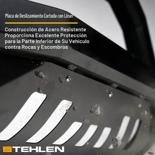 Vista 5 de Stehlen 714937183131 Compatible con Chevy GMC C10 C/K Pickup/Silverado Sierra Advance Series Bull Bar 1988-2000, color negro mate