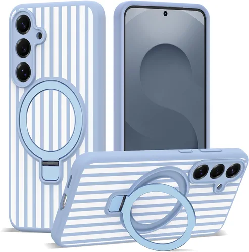Vista 21 de SKYLMW Funda para Samsung Galaxy S23 con soporte, color negro