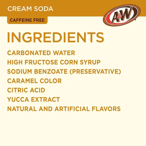 Vista 2 de A&W Cream Soda, latas de 12 fl oz, paquete de 12
