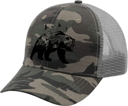 Vista 2 de devor Baseball Caps Bear Dad Hat for Women Funny Denim Hat Adjustable