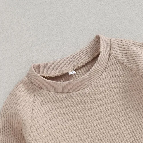 Vista 4 de Ropa occidental para bebé recién nacido, sudadera con estampado de vaca, sudadera y pantalones deportivos, conjunto de ropa para otoño e invierno