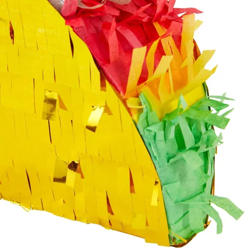 Vista 7 de BLUE PANDA Paquete de 3 mini piñatas para taco, 6.25 x 2 x 3.6 pulgadas, decoraciones de tacos y mini piñata