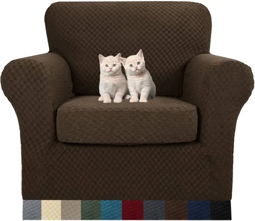Vista 58 de MAXIJIN funda para sofá de 4 piezas, para sofás de 3 plazas, muy elástica, no se desliza, para perros, para mascotas, protector elástico de muebles