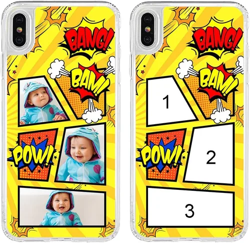 Vista 360 de Funda de teléfono personalizada para Apple iPhone 8 Plus iPhone 7 Plus, personalizada con foto, imagen, texto, imagen, diseño de imagen