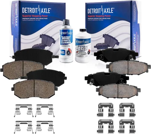 Vista 73 de Detroit Axle - Kit de freno delantero para Dodge Ram 1500 Durango Dakota Chrysler Aspen Dakota Driver Side Disco Freno Pinza de freno de cerámica