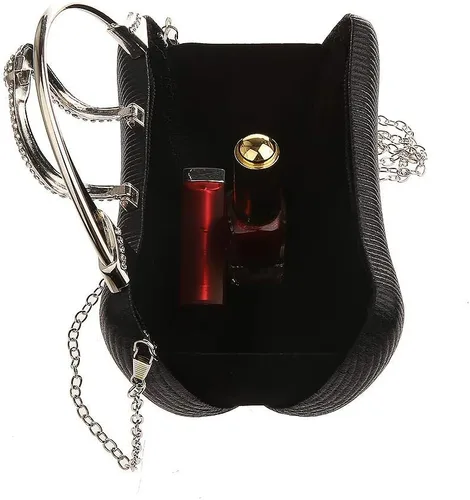 Vista 5 de RomanticDesign Elegante bolso de noche para mujer, con lentejuelas brillantes, para fiesta, cóctel, graduación, bolso de novia