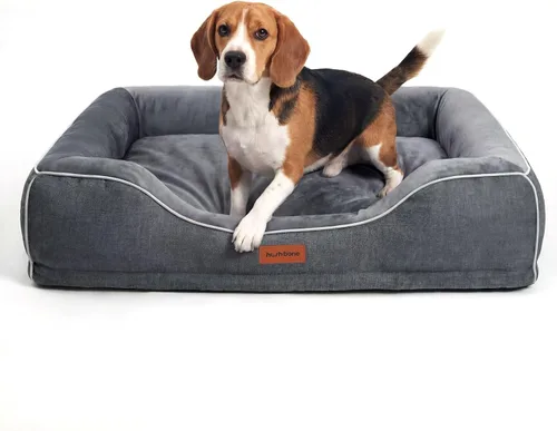 Vista 13 de Cama ortopédica para perros pequeños, sofá de espuma viscoelástica de gel refrescante para mascotas con funda extraíble lavable, cojín de espuma