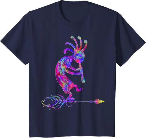 Vista 85 de Native American Kokopelli With Feather 2 - Camiseta Fan Fun, Negro, S
