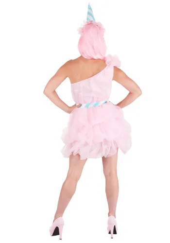 Vista 2 de Vestido de Disfraz de Algodón de Azúcar para Mujer Multicolor