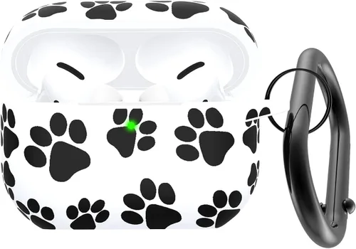 Vista 15 de Funda para Airpods Pro 2 con llavero, funda protectora de silicona suave rosa para Apple Airpods Pro Gen 2, LED frontal visible