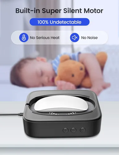 Vista 6 de Ratón Jiggler indetectable, sin necesidad de alinear el cursor, dispositivo móvil de ratón con intervalo ajustable y pantalla, agitador automático