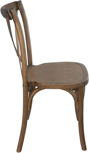 Vista 4 de BizChair Silla con respaldo X marrón claro