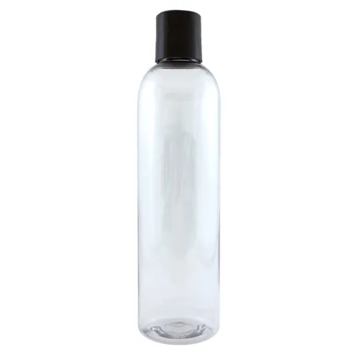 Vista 2 de Botella de plástico transparente de 8 fl oz con tapa dispensadora (individual)