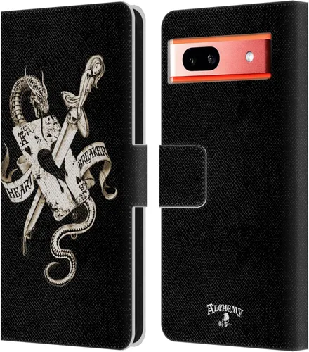 Vista 10 de Head Case Designs Funda de piel con licencia oficial de Alchemy Gothic 13 Dagger Illustration, compatible con Google Pixel 7a