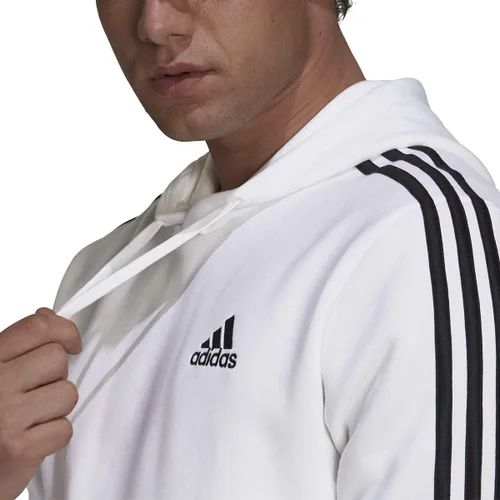 Vista 4 de adidas Sudadera con capucha Standard Essentials Fleece de 3 rayas para hombre