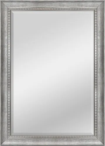 Vista 54 de MCS Simplicity - Espejo de pared grande de 21.5x25.5 pulgadas, espejo negro con detalle biselado, espejo para colgar en pared vertical u horizontal