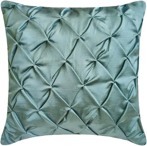 Vista 98 de The HomeCentric Funda de almohada con cremallera, funda de cojín azul de 12 x 12 pulgadas, funda de cojín de algodón bordado para sofá, diseño
