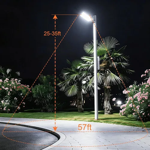 Vista 2 de Juyace Luz LED de estacionamiento de 240 W con fotocélula 36000LM 5000K, luz de inundación de seguridad IP65 del atardecer al amanecer al aire libre