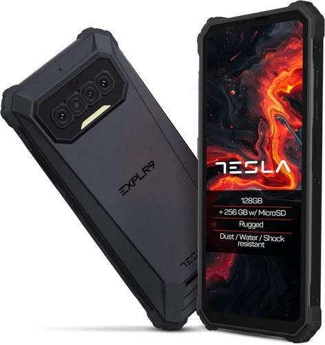 Vista 9 de TESLA EXPLR 9 128GB Smartphone Teléfono resistente Teléfono celular Android DualSIM y MicroSD expandible Batería de 8300 mAh Resistente a