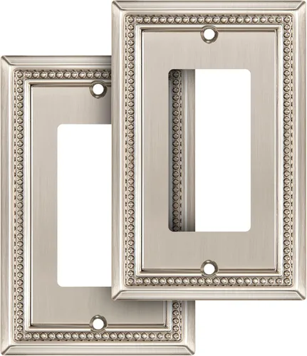Vista 32 de Henne Bery Sunken Pearls Placa de Pared Decorativa de Servicio Pesado Placa de Interruptor Cubierta de Tomacorriente