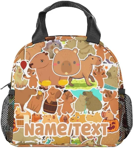 Vista 13 de Lonchera para niños – Bolsas de almuerzo con aislamiento medio con correa para el hombro – Bonita lonchera para niños y niñas – Bolsa de almuerzo