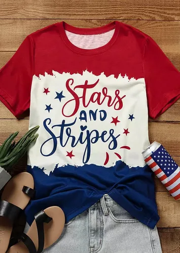 Vista 2 de Sumtory Camisetas casuales de manga corta con estampado gráfico para mujer