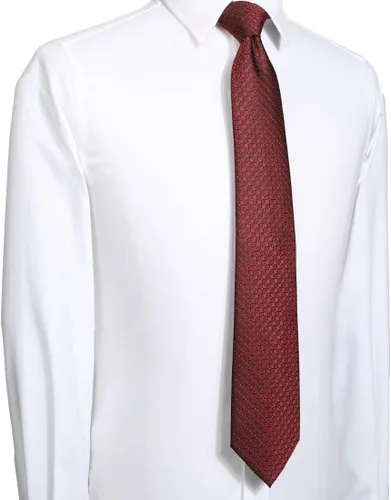 Vista 18 de KissTies Mens Checkered Tie Set Solid Color Festive Necktie + Pocket Square