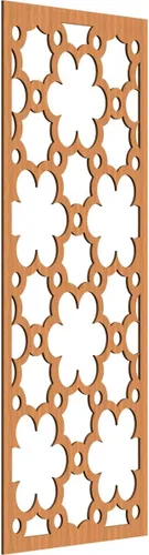 Vista 154 de 9 3/8"W x 24 3/8"H x 1/4"T Southgate Decorativos Paneles De Pared De Madera Calado, Abedul