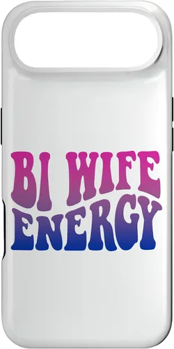 Vista 26 de iPhone 13 Pro Bi Wife Energy Bisexual Pride Bisexual Flag Retro Vintage Case