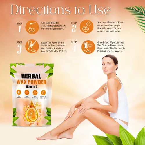 Vista 3 de Polvo de cera de 4.23 onzas (4.23 oz) para mujeres con vitamina C, paquete de 1